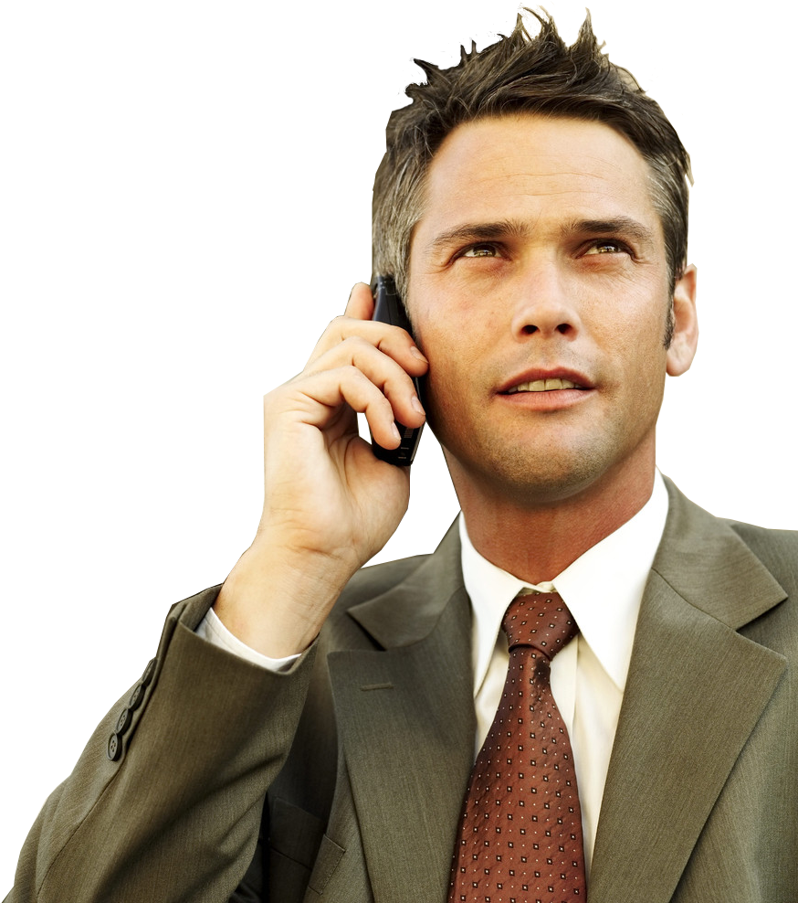 Businessman On Call PNG Image