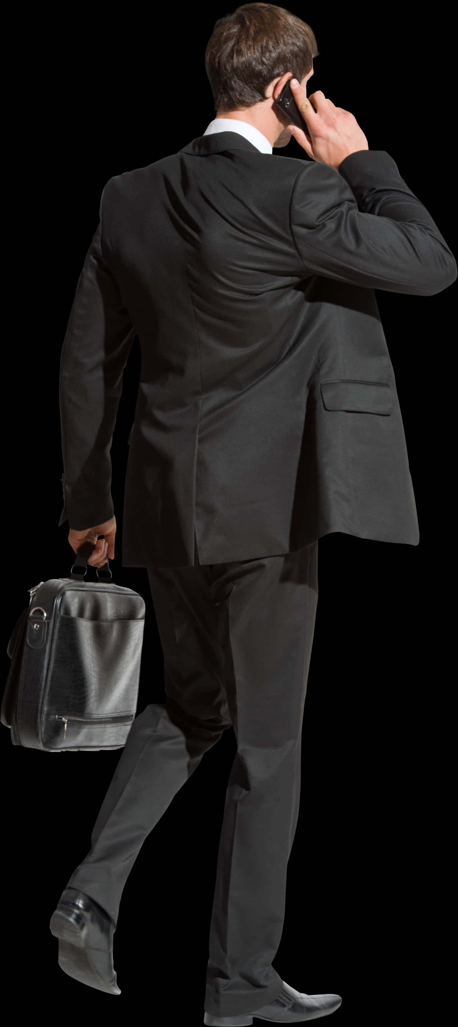 Businessman On The Go PNG Image