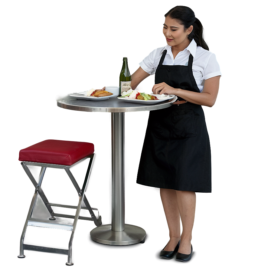 Busy Restaurant Waitress Png 06272024 PNG Image