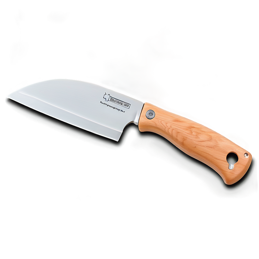 Butcher Knife With Ergonomic Handle Png 06132024 PNG Image