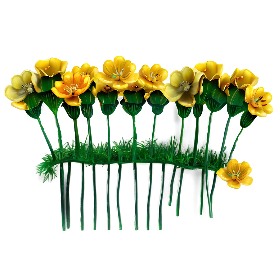 Buttercup Meadow Scene Png Ypp60 PNG Image