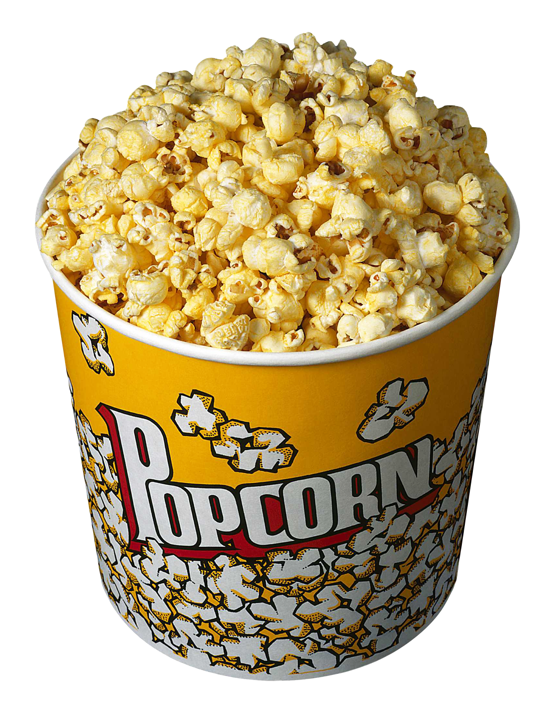 Buttered Popcornin Yellow Bucket PNG Image