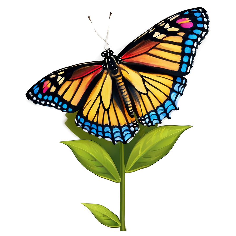 Butterfly Garden Scene Png Xnb PNG Image