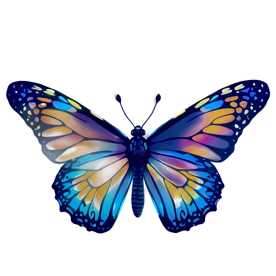 Butterfly Night Glow Png Gxc3 PNG Image