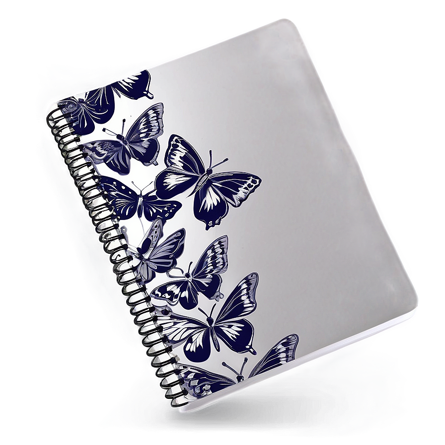 Butterfly Notebook Cover Png Aoa14 PNG Image