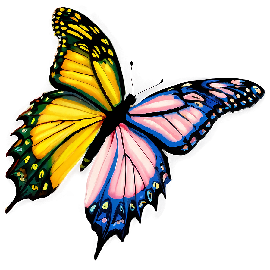 Butterfly On Leaf Png Nnt4 PNG Image