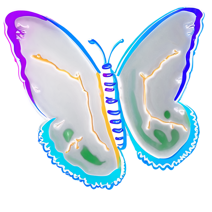 Butterfly Outline Art Png 80 PNG Image