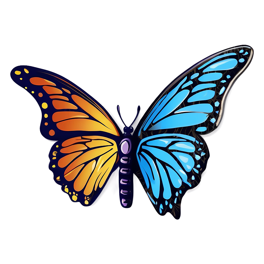 Butterfly Outline Clipart Png Gvt PNG Image