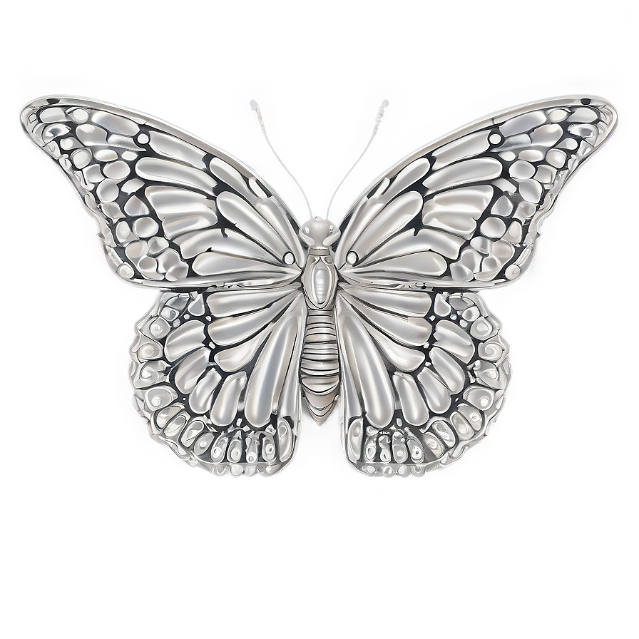 Butterfly Outline With Details Png 50 PNG Image