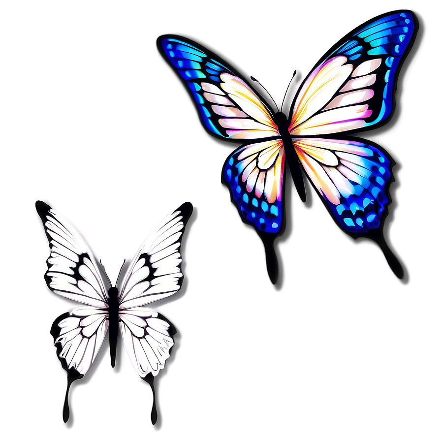 Butterfly Tattoo Png Kev PNG Image