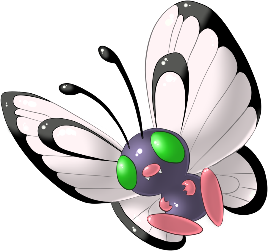 Butterfree Pokemon Illustration PNG Image