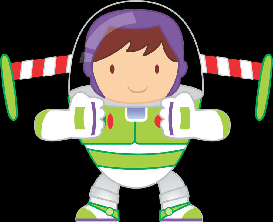 Buzz Lightyear Cartoon Graphic PNG Image