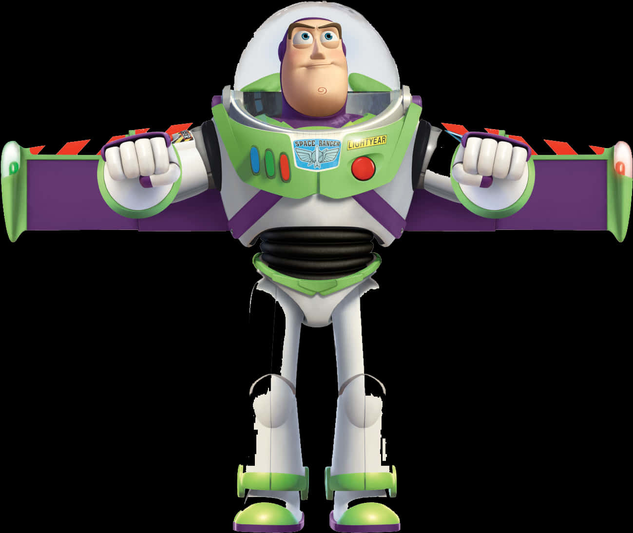 Buzz Lightyear Toy Pose PNG Image