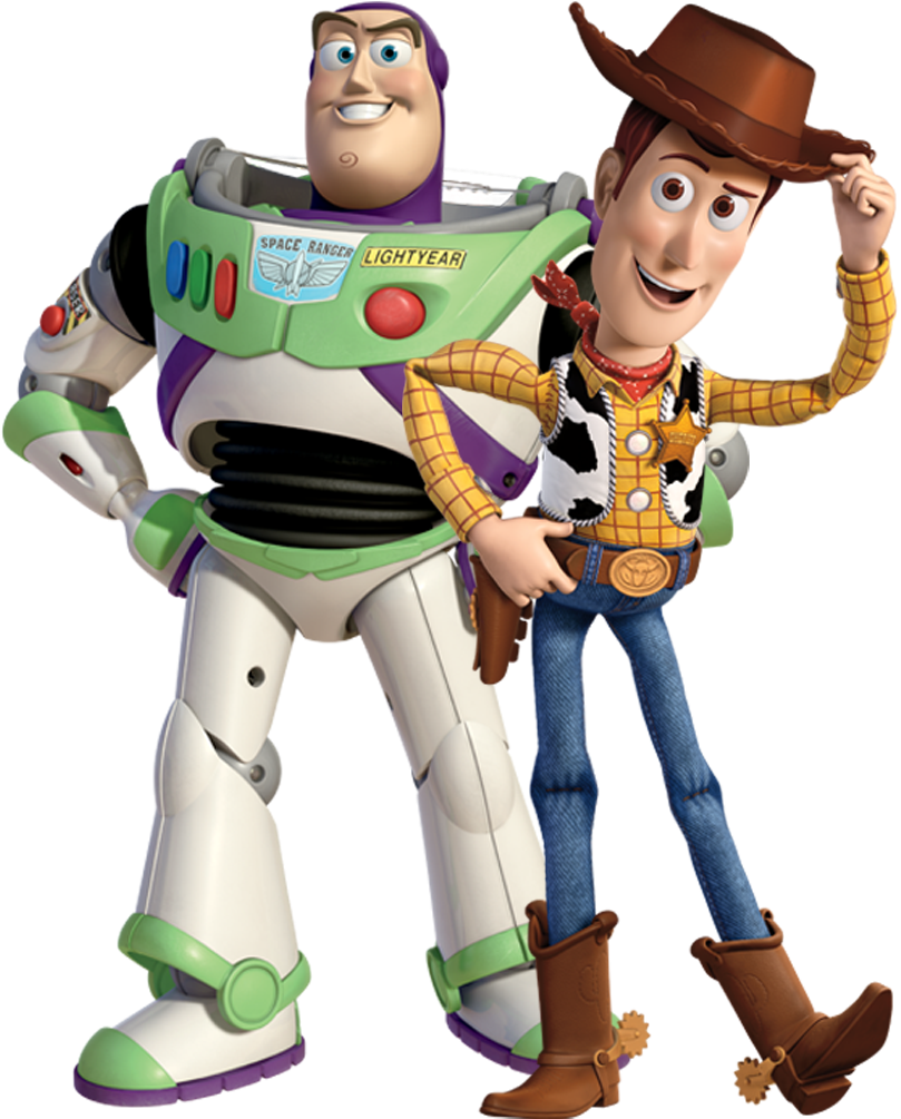 Buzzand Woody Toy Story Friends PNG Image