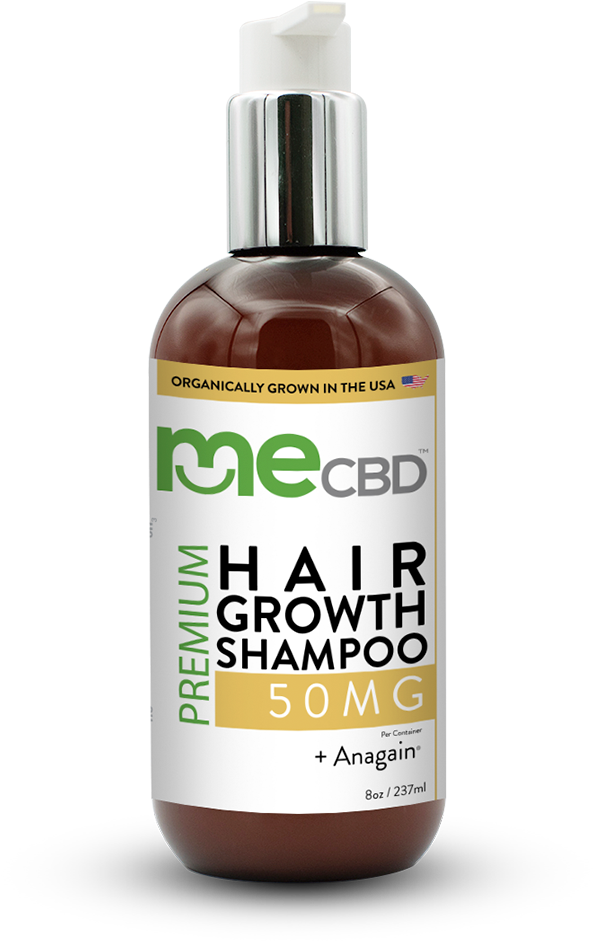 C B D Hair Growth Shampoo Bottle PNG Image