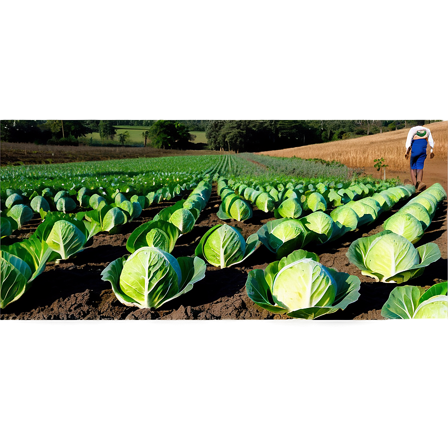 Cabbage Farming Png Bgd22 PNG Image