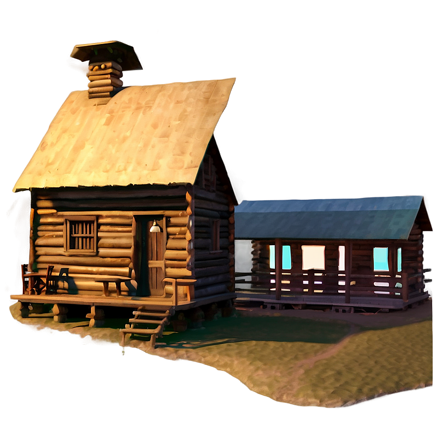 Cabin At Sunset Glow Png 3 PNG Image