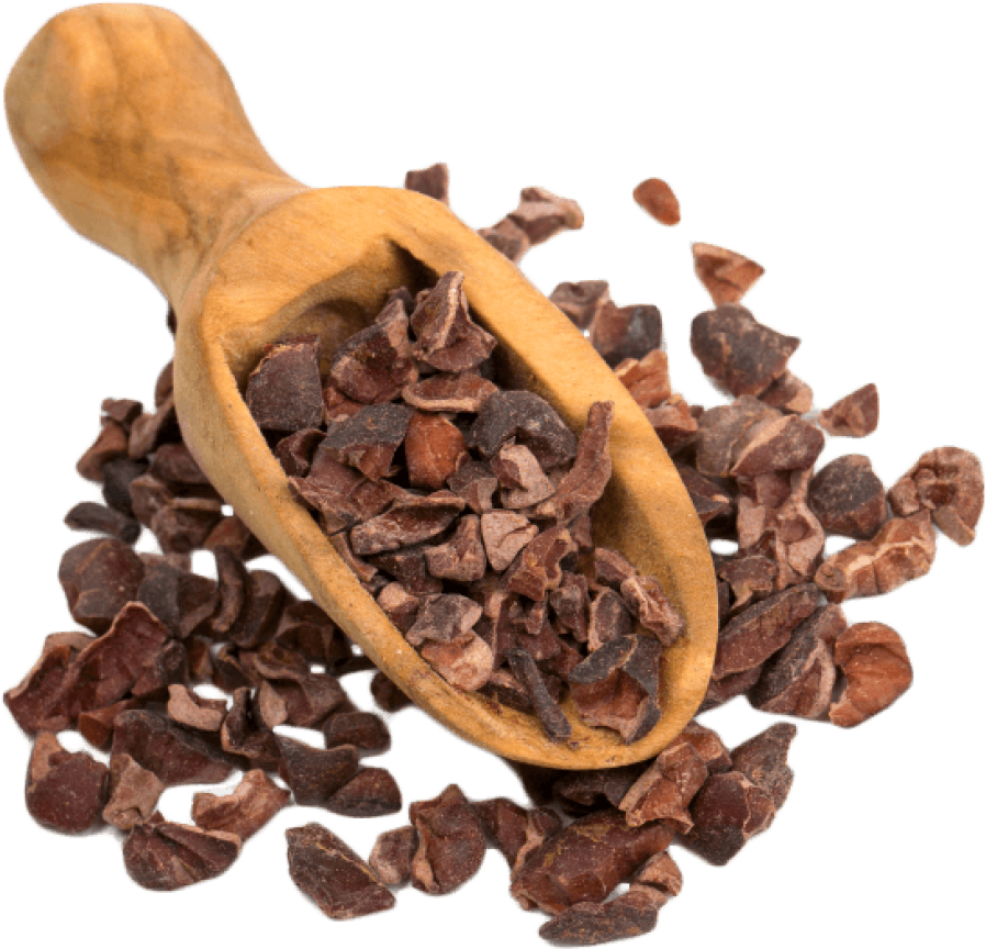 Cacao Nibsin Wooden Scoop PNG Image