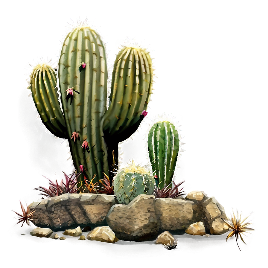 Cactus Arrangement Png 05032024 PNG Image