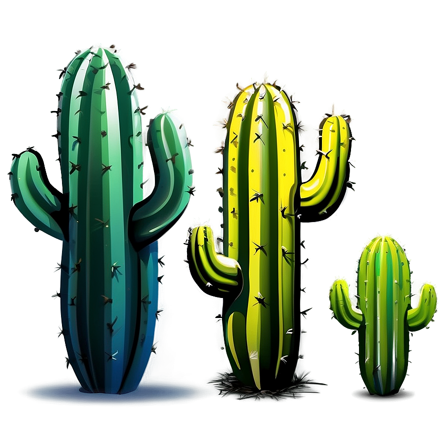 Cactus Art Png Tce74 PNG Image