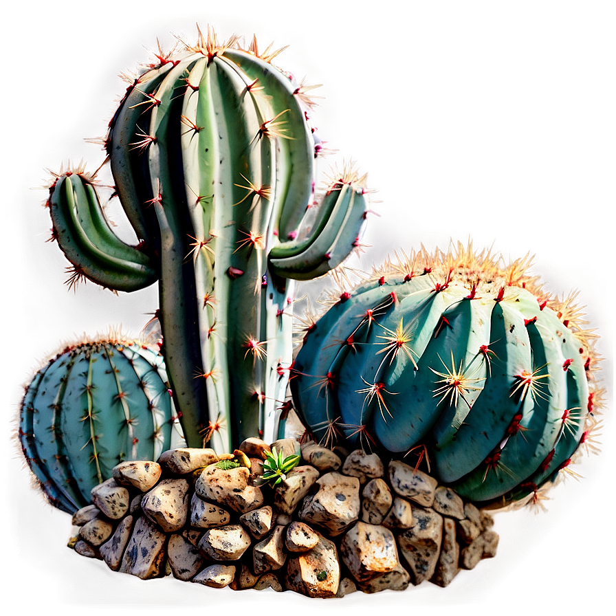 Cactus At Golden Hour Png 23 PNG Image