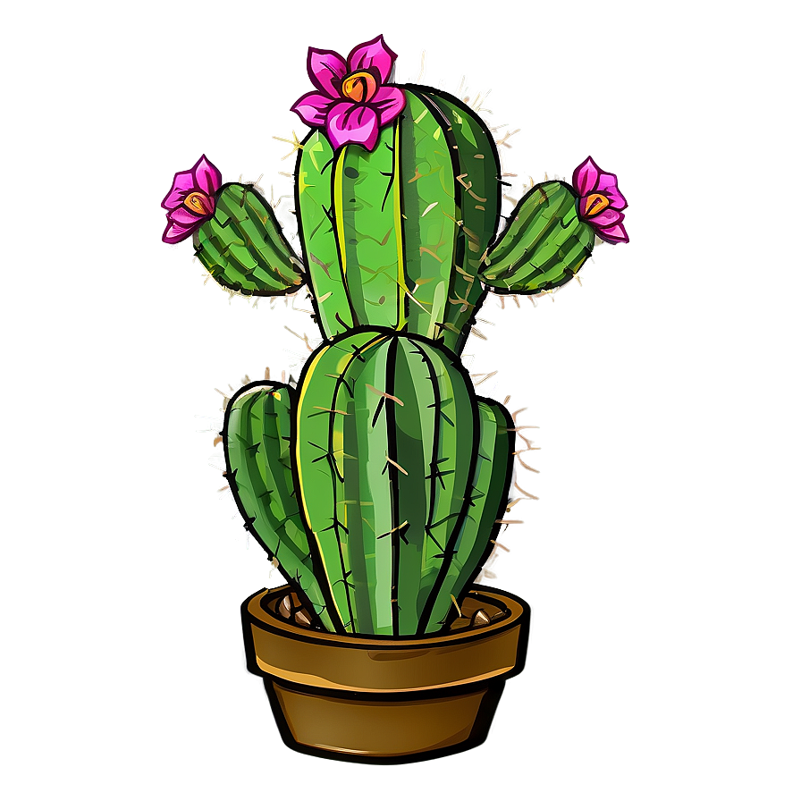 Cactus Drawing Png 05032024 PNG Image