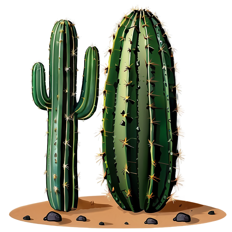 Cactus In Desert Png Tub PNG Image