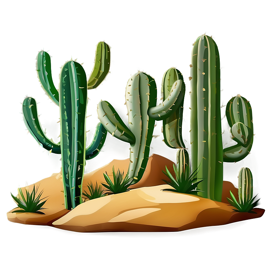 Cactus Landscape Png 05032024 PNG Image