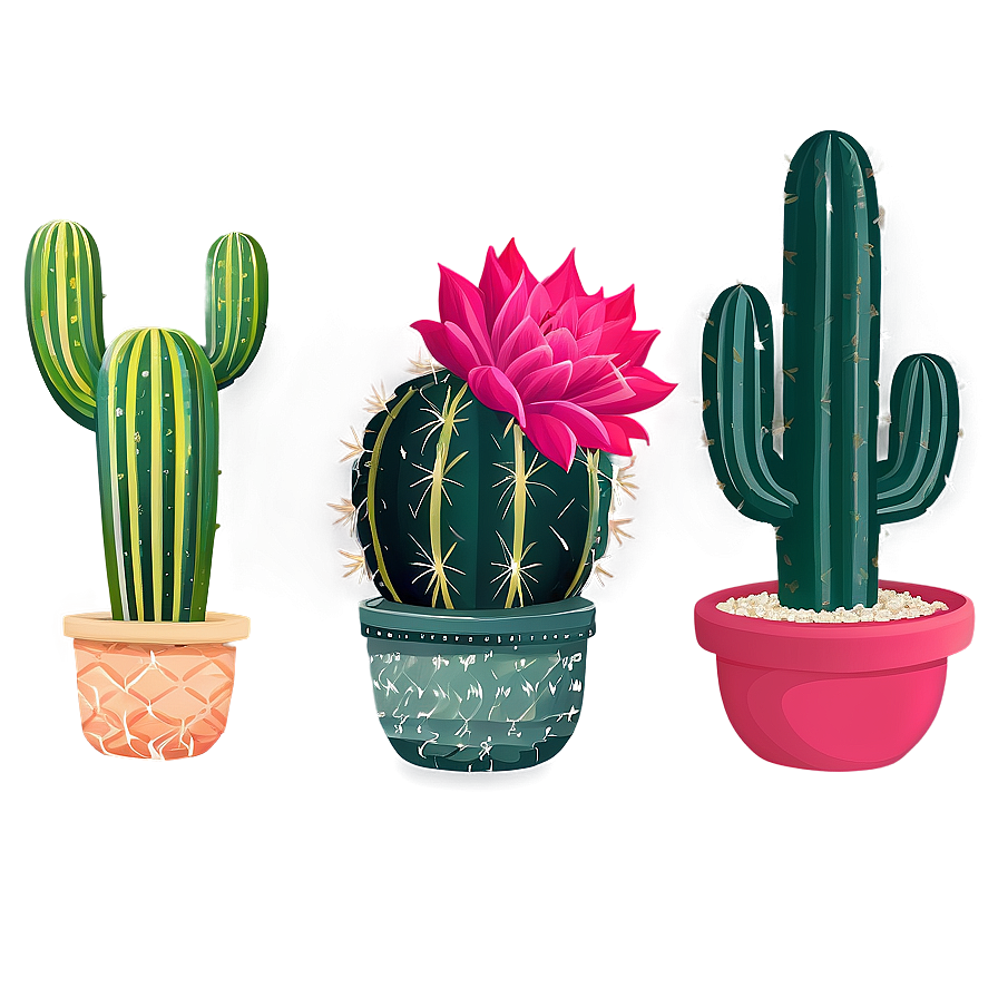 Cactus Set Png 05032024 PNG Image