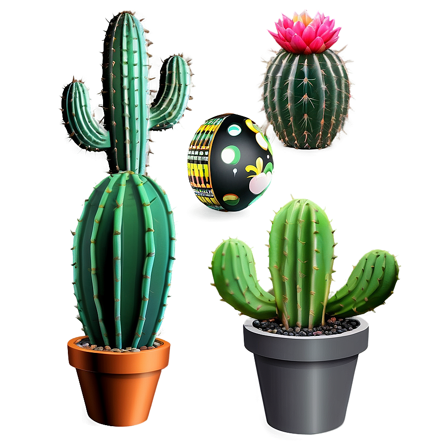 Cactus Set Png Kgw60 PNG Image