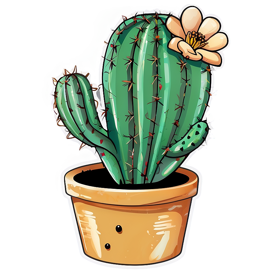 Cactus Sketch Png Ujl95 PNG Image