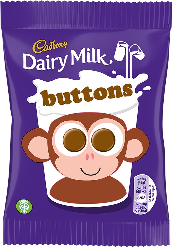 Cadbury Dairy Milk Buttons Package PNG Image