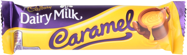 Cadbury Dairy Milk Caramel Chocolate Bar PNG Image