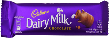 Cadbury Dairy Milk Chocolate Bar Packaging PNG Image