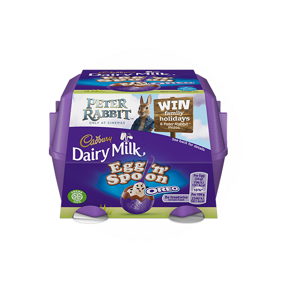 Cadbury Dairy Milk Egg Spoon Oreo Peter Rabbit Promotion PNG Image