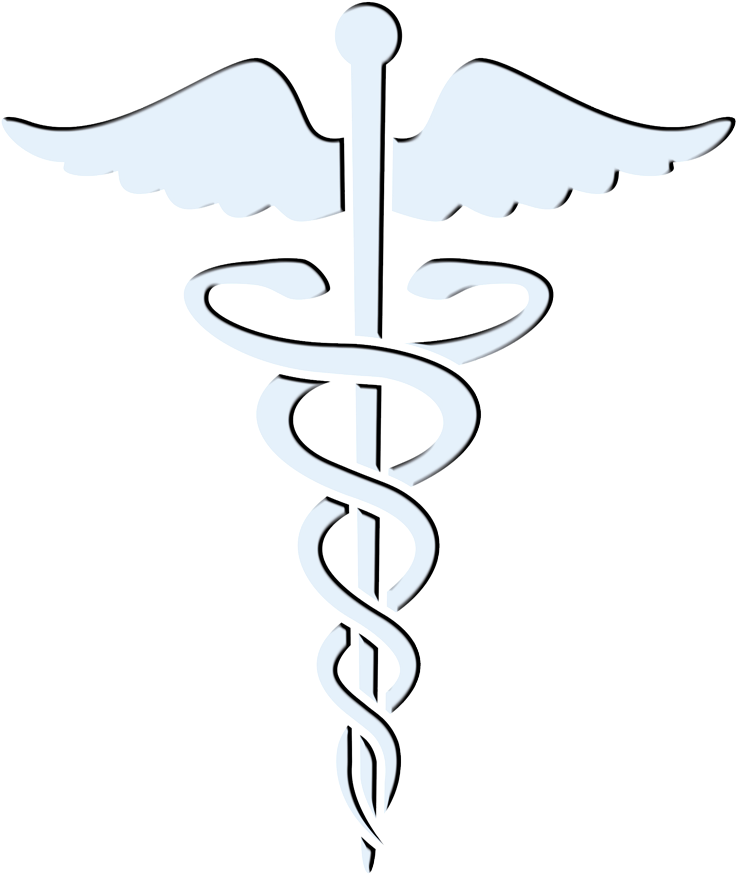 Caduceus Medical Symbol Graphic PNG Image