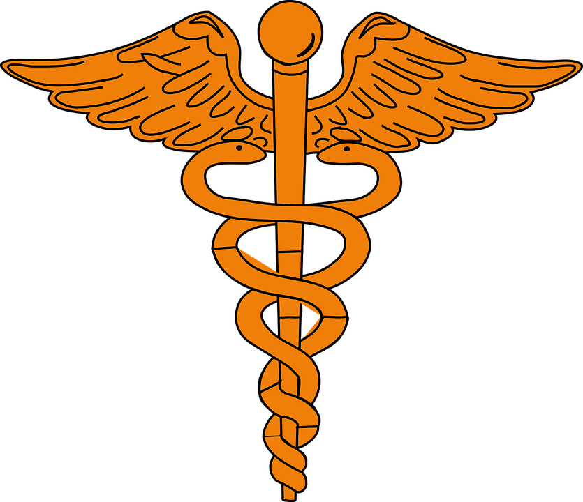 Caduceus Medical Symbol Illustration PNG Image