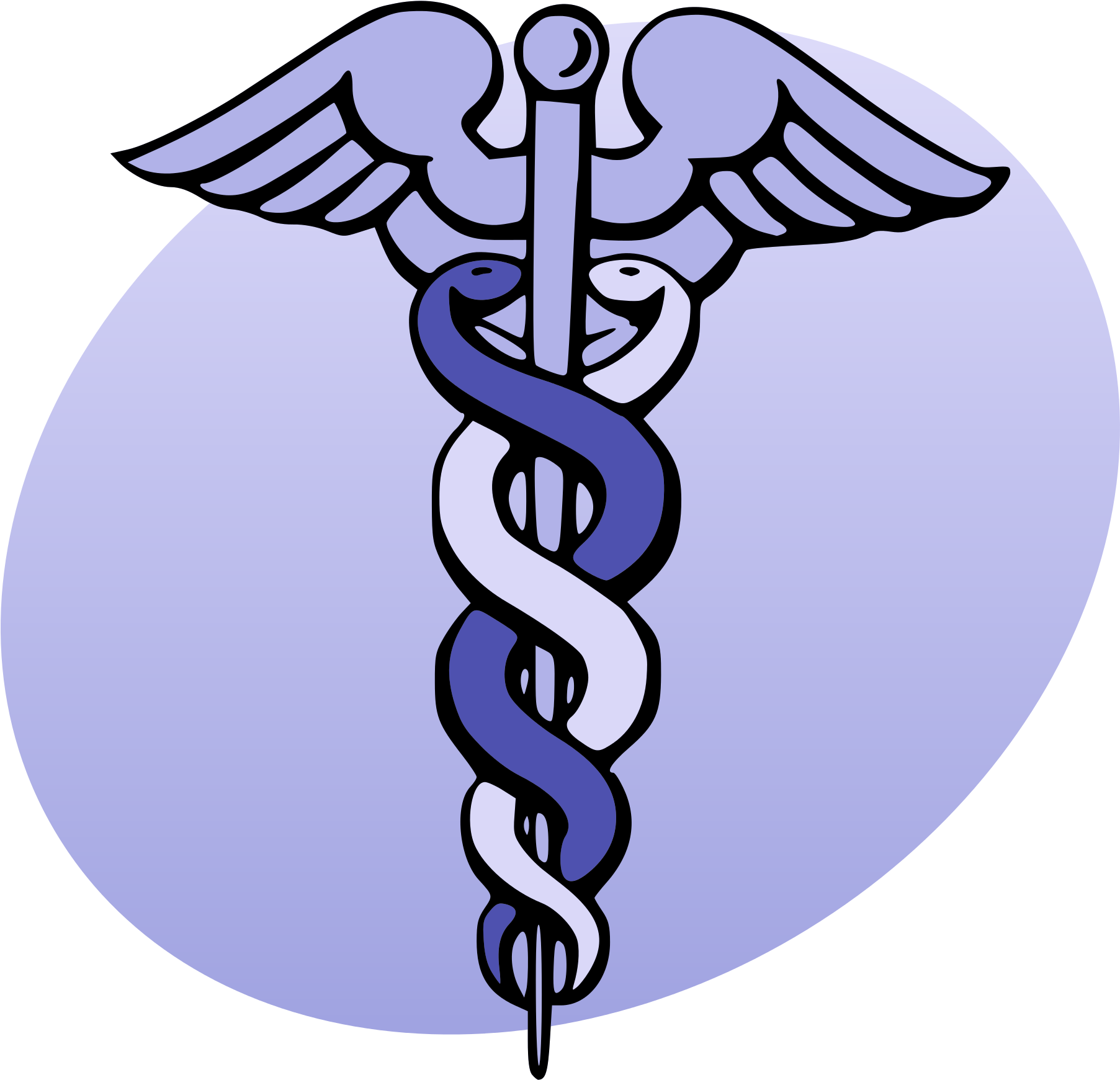 Caduceus_ Medical_ Symbol_ Vector PNG Image