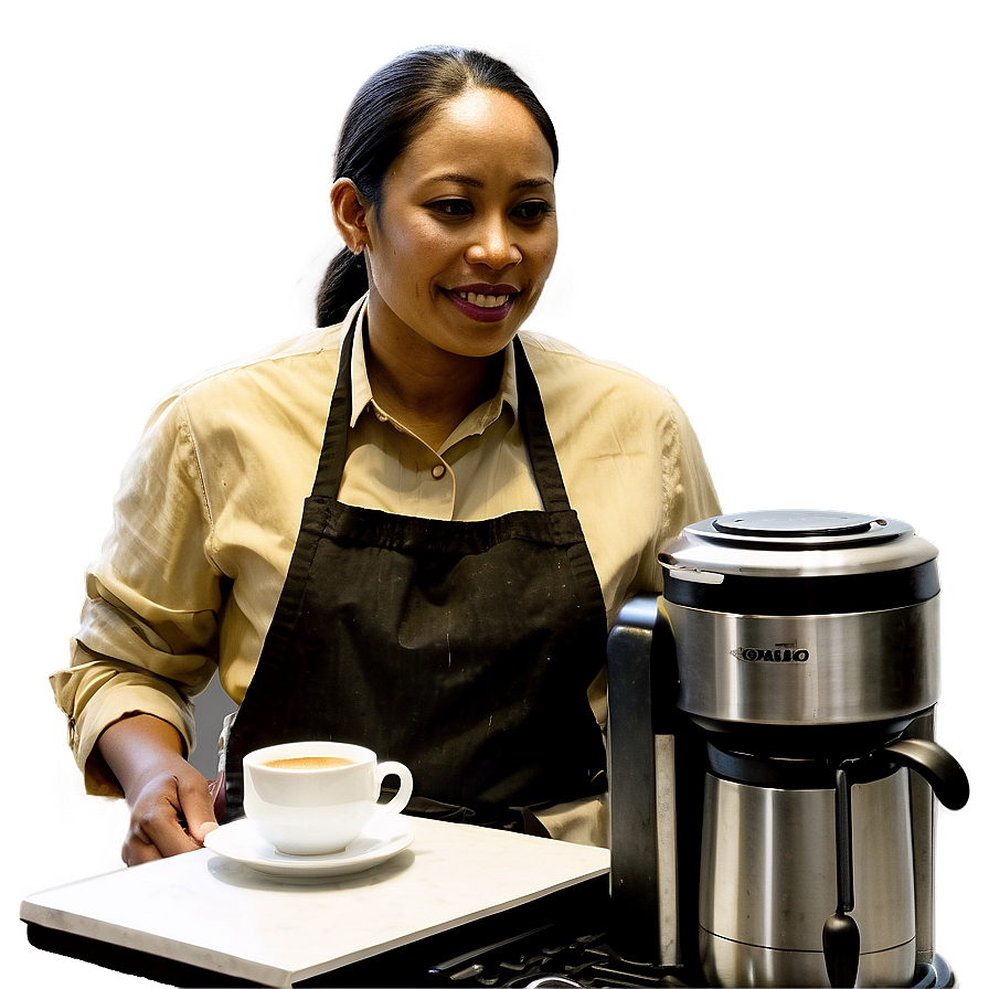 Cafe Barista In Action Png Odp8 PNG Image