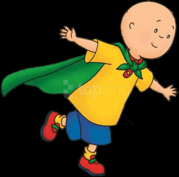 Caillou Cartoon Character PNG Image