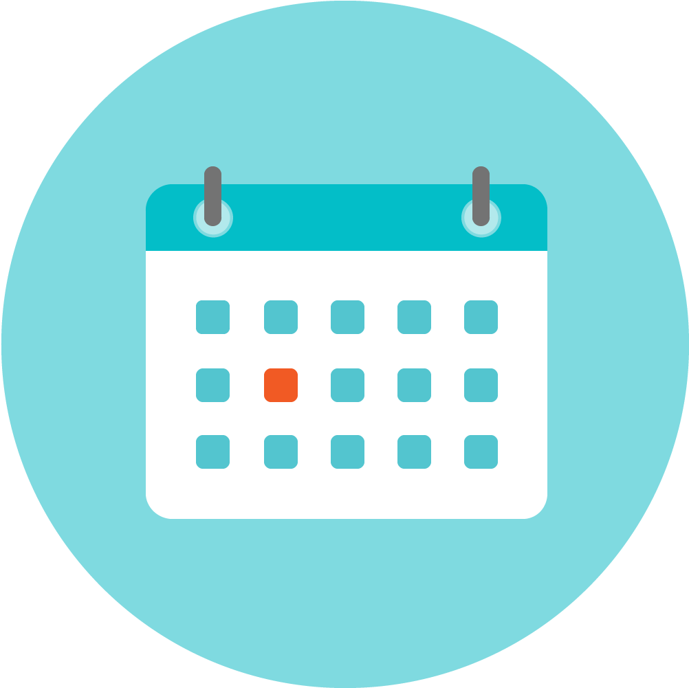 Calendar Icon Simple Design PNG Image