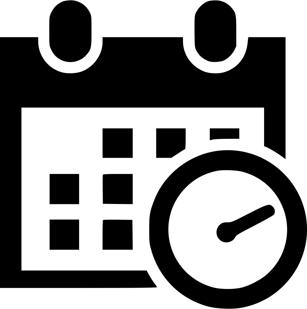 Calendarand Clock Clipart PNG Image