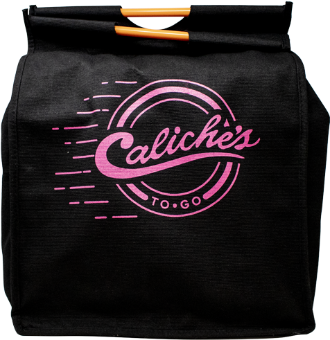 Caliches Branded Insulated Delivery Bag PNG Image