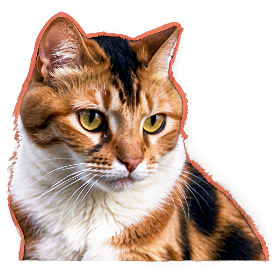 Calico Cat Design Png D PNG Image