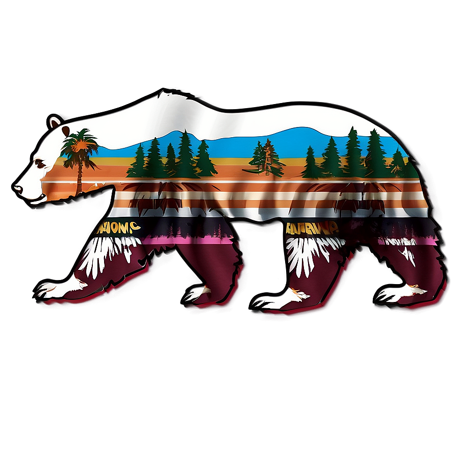 California Bear Outline Png 70 PNG Image