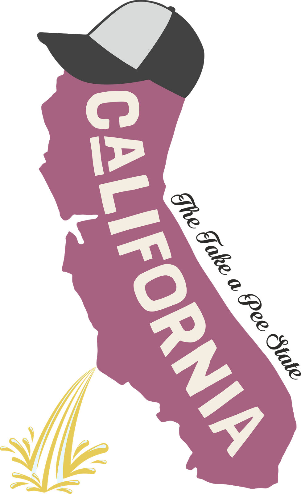 California Outlinewith Bearand Slogan PNG Image