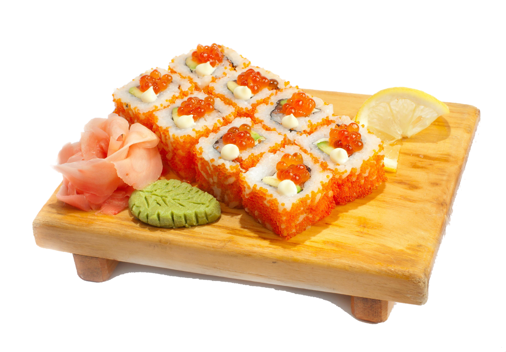 California Roll Sushi Platter PNG Image