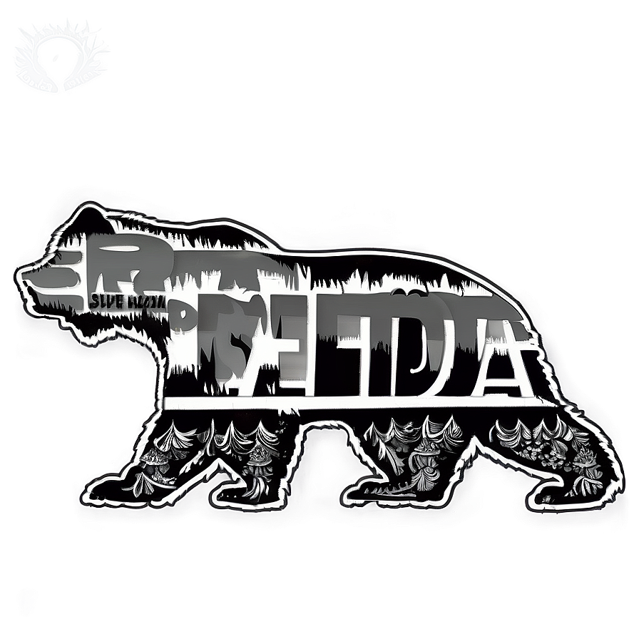 California State Bear Silhouette Png Fbq65 PNG Image