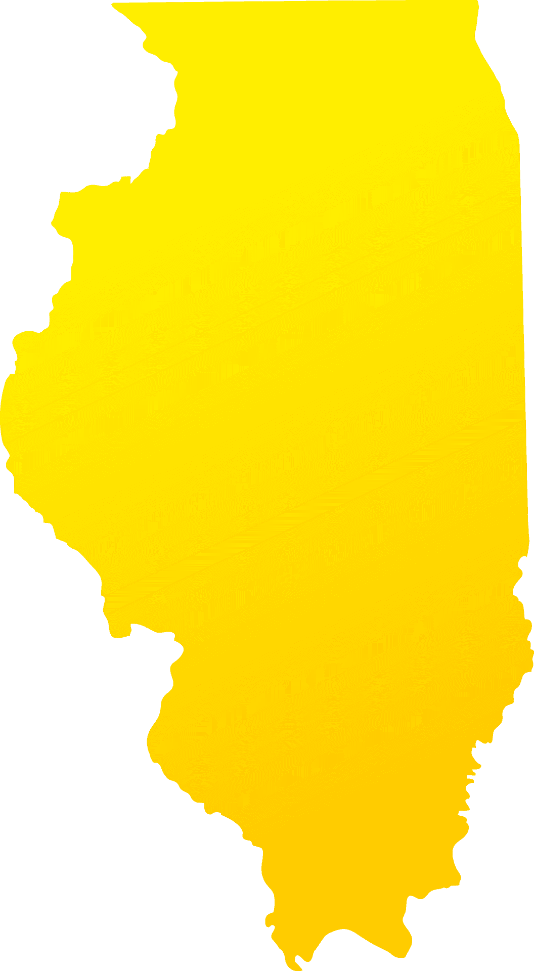 California State Outline Yellowon Blue Background PNG Image