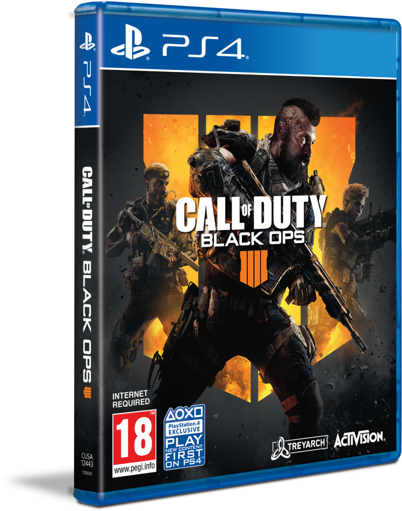 Callof Duty Black Ops4 P S4 Game Cover PNG Image